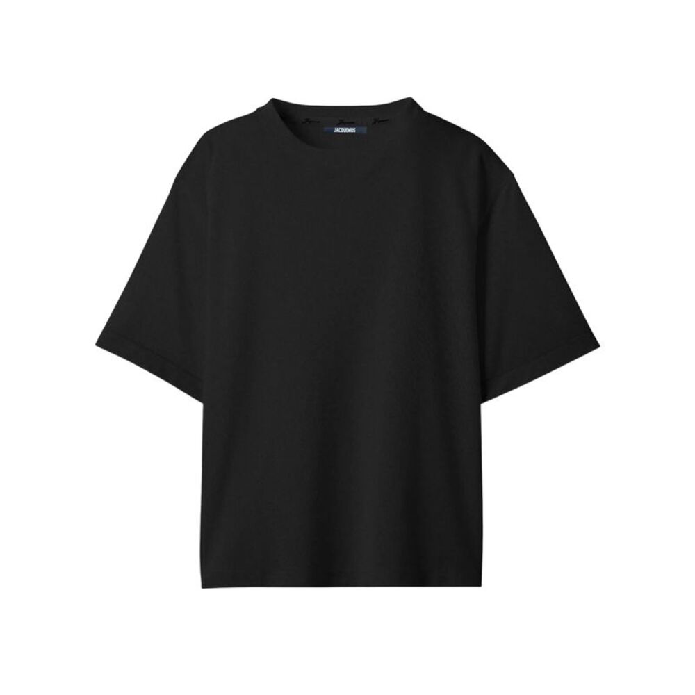 Jacquemus Men "Le T-Shirt Rond Carré" In Jersey Effetto Carta